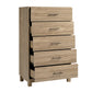 CHITOOMA 5 Drawer Dresser for Bedroom Modern Storage Tower for Closet, Hallway, Entryway, Nursery Room