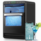 Philergo Nugget Ice Maker Countertop, 44Lbs/24H, Smart Ice Machine with APP Control, Self-Cleaning Pellet Ice Machine with Ice Scoop and Basket for Home/Kitchen/Office, Black
