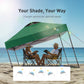 CHITOOMA 10 x 10ft Pop up Canopy Tent, Instant Outdoor Shelter Easy Portable Straight Leg Canopy Tent, Green