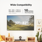 MountFTV Full Motion TV Wall Mount Bracket Fit for 37-75" Flat Curved LED TVs, Max 600x400mm,Holds up to 132lbs