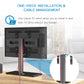 MountFTV Universal TV Stand for 37-75" Flat Screen TVs with Height Adjustable Max 600x400, Holds up to 99 lbs