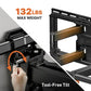 MountFTV Full Motion TV Wall Mount Bracket for 37-90 inch Curved TVs, Universal Swivel Tilts Dual Articulating Extension Arms , Holds up to 132lbs Max 600x400mm