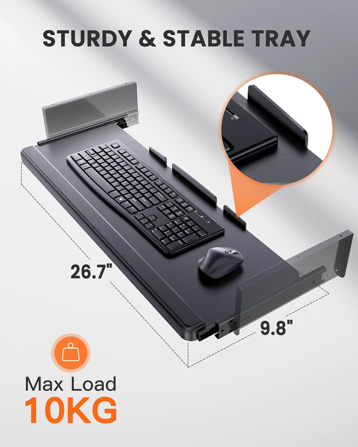 63" x 28" Large Electric Standing Desk with Keyboard Tray and 4 Memory Pre-set, Adjustable Height Sit Stand Up Computer Desk, Black