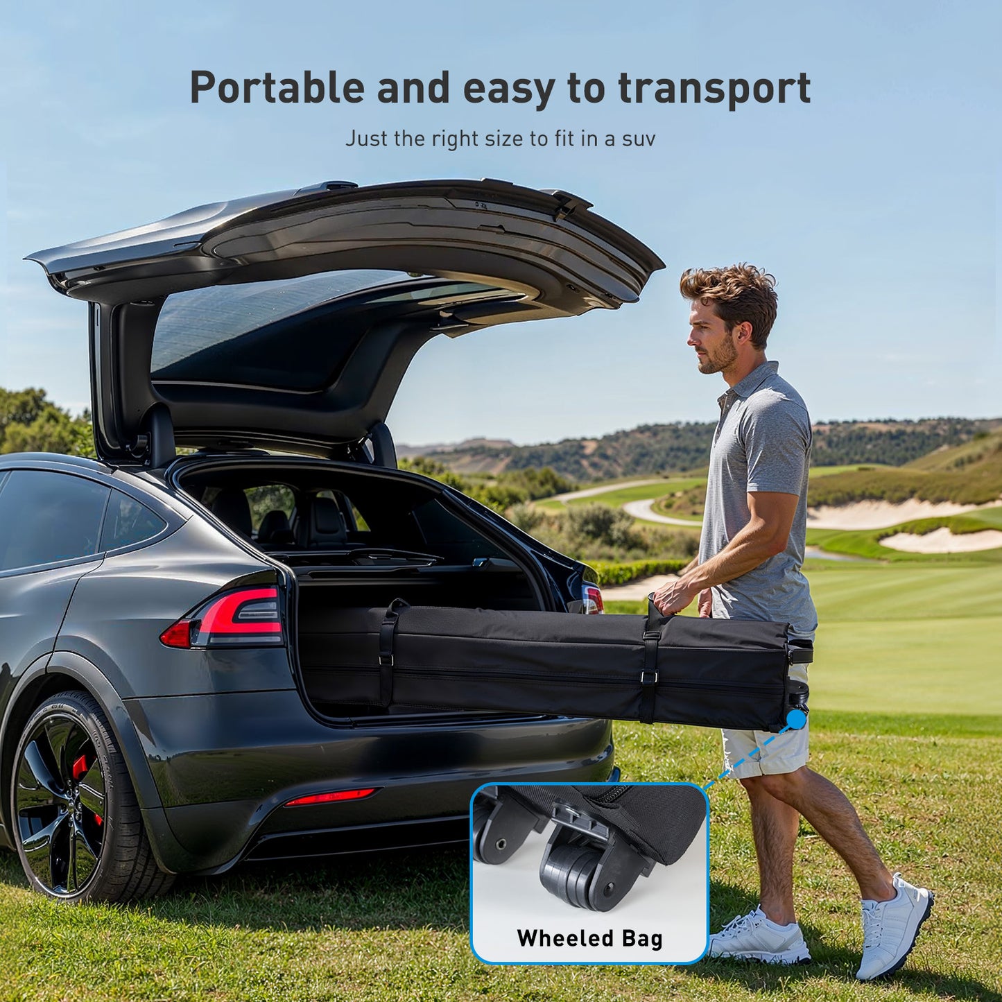 CHITOOMA 10 x 10ft Pop up Canopy Tent, Instant Outdoor Shelter Easy Portable Straight Leg Canopy Tent, Dark Gray