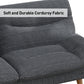 CHITOOMA 66'' Futon Sofa Bed, Grey Corduroy Memory Foam Futon Sleeper Sofa Loveseat Convertible Couch Bed for Small Compact Living Spaces,Apartment