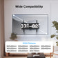 MountFTV Low Profile Tilting TV Wall Mount Bracket with Adjustable Pull Cords for 37-82 inch LED LCD OLED TVs,Max 600 x 400mm, Holds up to 132lbs