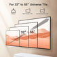 PERLESMITH Full Motion TV Wall Mount for 32-65” Flat Curved Screen TVs with Swivel, Tilt & Extension Max 400x400, Holds up to 99 lbs