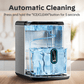 Philergo Nugget Ice Maker Countertop, Pebble Ice Maker Machine with Self-Cleaning, 34lbs/24hr, Soft Chewable Pellet Ice Maker for Home, Kitchen, Stainless Steel