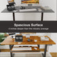 Electric Standing Desk with Keyboard Tray, 48" x 24" Adjustable Height Sit Stand Up Desk, Home Office Desk Computer Workstation, Vintage Brown