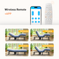 CHITOOMA Adjustable Bed Frame Full with Wireless Remote Control, Adjustable Bed Base with Bed Nightlight and 2 USB Ports