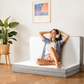CHITOOMA 4 inch Tri Folding Memory Foam Mattresses with Removable & Washable Cover, Twin