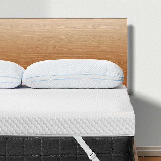 CHITOOMA 3 inch Gel Memory Foam Mattress Topper with Removable & Washable Cover, Queen