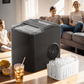 Countertop Ice Maker Machine, Portable Ice Makers Countertop, 26lbs/24H, 9 Cubes in 7 Mins, Self-Cleaning Ice Maker with Ice Scoop and Basket, Black