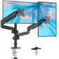 Dual Monitor Mount for 13-32 inch Screens, Adjustable Dual Monitor Arm with 180° Swivel