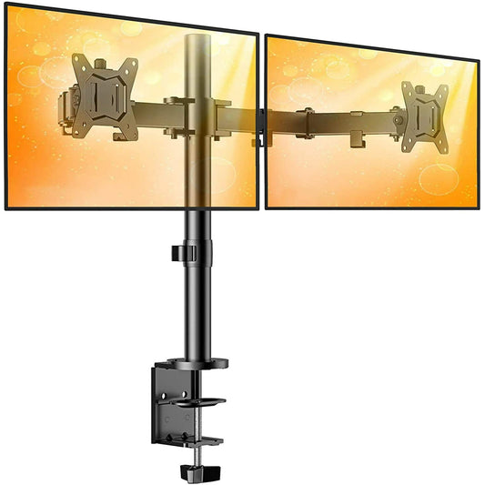 Dual Monitor Stand for 13 to 32” Fully Adjustable Monitor Stand Fits up to 17.6 lbs per Arm