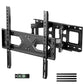 Full Motion Articulating TV Wall Mount Swivel Tilting Bracket Fit for 26-65 In Flat & Curved TVs