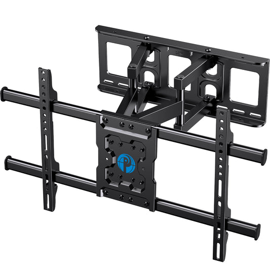 Full Motion TV Wall Mount Bracket for 37-75 inch Flat Curved TVs, Max 600x400mm,Holds up to 132lbs