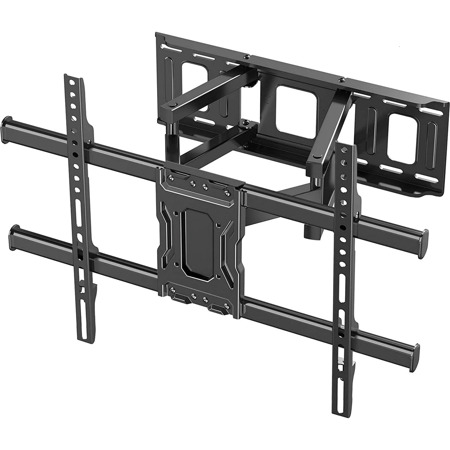 MountFTV Full Motion Dual Articulating Arms Extension Rotation Tilt TV Wall Mount for 37-75 inch LED LCD OLED 4K Flat Curved TV, Max 600x400mm, Holds up to 132 lbs