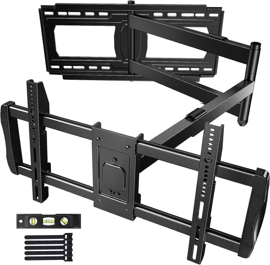 MountFTV Full Motion Long Arm TV Wall Mount for 42-90 inch TVs, TV Mount with 42.72 inch Extension Articulating Arm Swivel and Tilt, Max 800x400mm, Holds up to 150 lbs