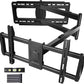 MountFTV Full Motion Long Arm TV Wall Mount for 37-85 inch TVs, TV Mount with 42.72 inch Extension Articulating Arm Swivel and Tilt, Max 600x400mm, Holds up to 132 lbs