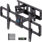 MountFTV Full Motion TV Wall Mount for 37-75 inch LED LCD OLED TVs, Dual Articulating Extension Arms Swivel TV Mount Wall Bracket, Max 600x400mm, Holds up to 100lbs