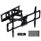 MountFTV Full Motion TV Wall Mount Bracket for 37-75 inch LED LCD OLED Curved TVs Monitors, Dual Articulating Extension Arms Tilt Swivel TV Wall Mount , Max 600x400mm, Holds up to 100lbs