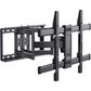 MountFTV Full Motion TV Wall Mount Bracket Fit for 37-75" Flat Curved LED TVs, Max 600x400mm,Holds up to 132lbs