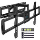 MountFTV Full Motion TV Wall Mount Bracket Fit for 50-90" Flat Curved LED TVs, Max 800x400mm,Holds up to 165lbs