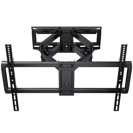 MountFTV Full Motion TV Wall Mount Bracket Tilting Swivel for Most 37-75 Inch LED LCD OLED Flat/Curved Screen TVs,max 600x400mm, Holds up to 100 lbs