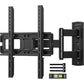 MountFTV Full Motion TV Wall Mount Bracket for 32-55 inch LED LCD OLED Flat Curved Screen TVs Up to 77lbs, Max 400x400mm