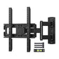 MountFTV Full Motion TV Wall Mount Bracket for 32-55 inch LED LCD OLED Flat Curved Screen TVs Up to 77lbs,Max 600x400mm