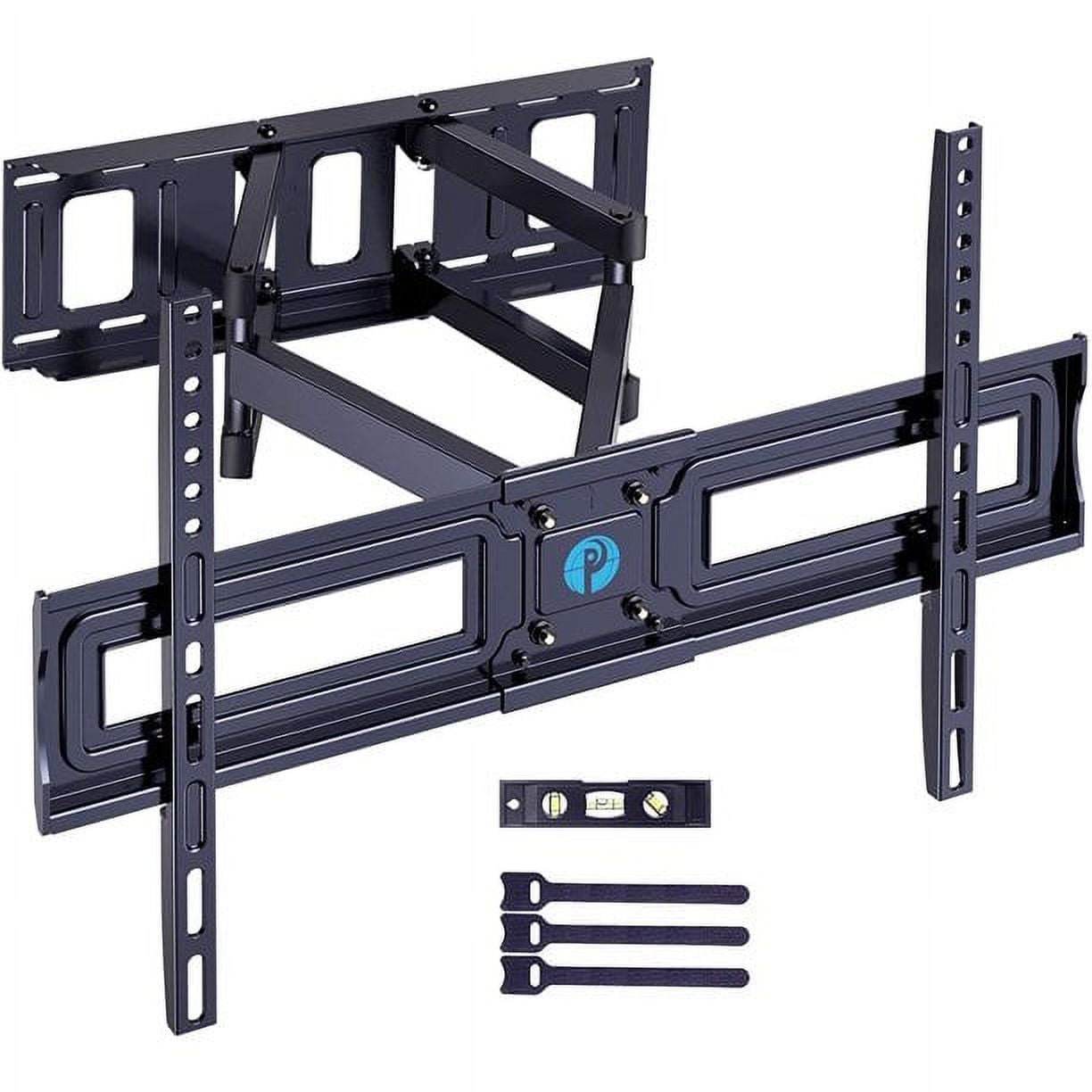 MountFTV Full Motion TV Wall Mount Bracket for 37-75 Inch LCD, QLED,OLED 4K Flat Curved TVs, Max 600x400mm,hold up to 132lbs