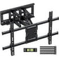 MountFTV Full Motion TV Wall Mount Bracket for 37-75 inch Flat Curved TVs, Max 600x400mm, Holds up to 132lbs