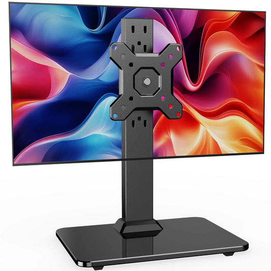 MountFTV Monitor Stand for 13-34 inch Screen, 5 Height Adjustable, Swivel Desk Monitor Stand Riser, Holds up to 44lbs