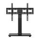 MountFTV Tabletop TV Stand Mount for 37-75 inch LCD LED TVs, Height Adjustable Universal Swivel TV Stand with Tempered Glass Base, Max 600x400mm