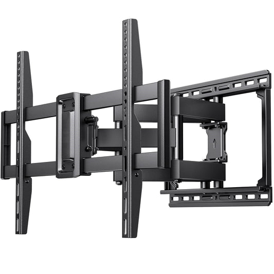 PERLESMITH Full Motion TV Wall Mount for 37-75" TVs with Swivel & Dual Articulating Extension Arms