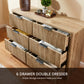 CHITOOMA 6 Drawer Dresser for Bedroom Modern Storage Tower for Closet, Hallway, Entryway, Nursery Room