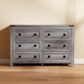 CHITOOMA 6 Drawer Dresser for Bedroom Modern Storage Tower for Closet, Hallway, Entryway, Nursery Room