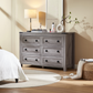 CHITOOMA 6 Drawer Dresser for Bedroom Modern Storage Tower for Closet, Hallway, Entryway, Nursery Room