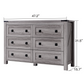 CHITOOMA 6 Drawer Dresser for Bedroom Modern Storage Tower for Closet, Hallway, Entryway, Nursery Room