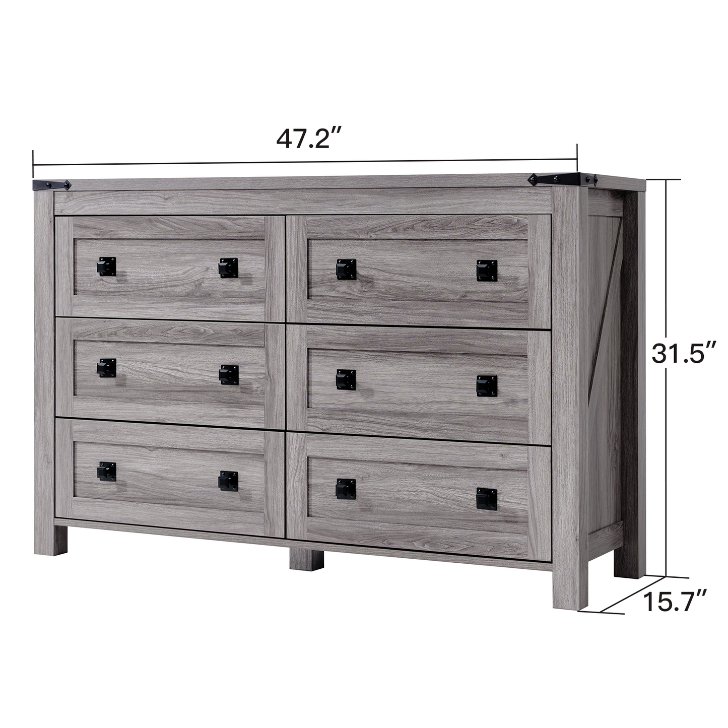 CHITOOMA 6 Drawer Dresser for Bedroom Modern Storage Tower for Closet, Hallway, Entryway, Nursery Room