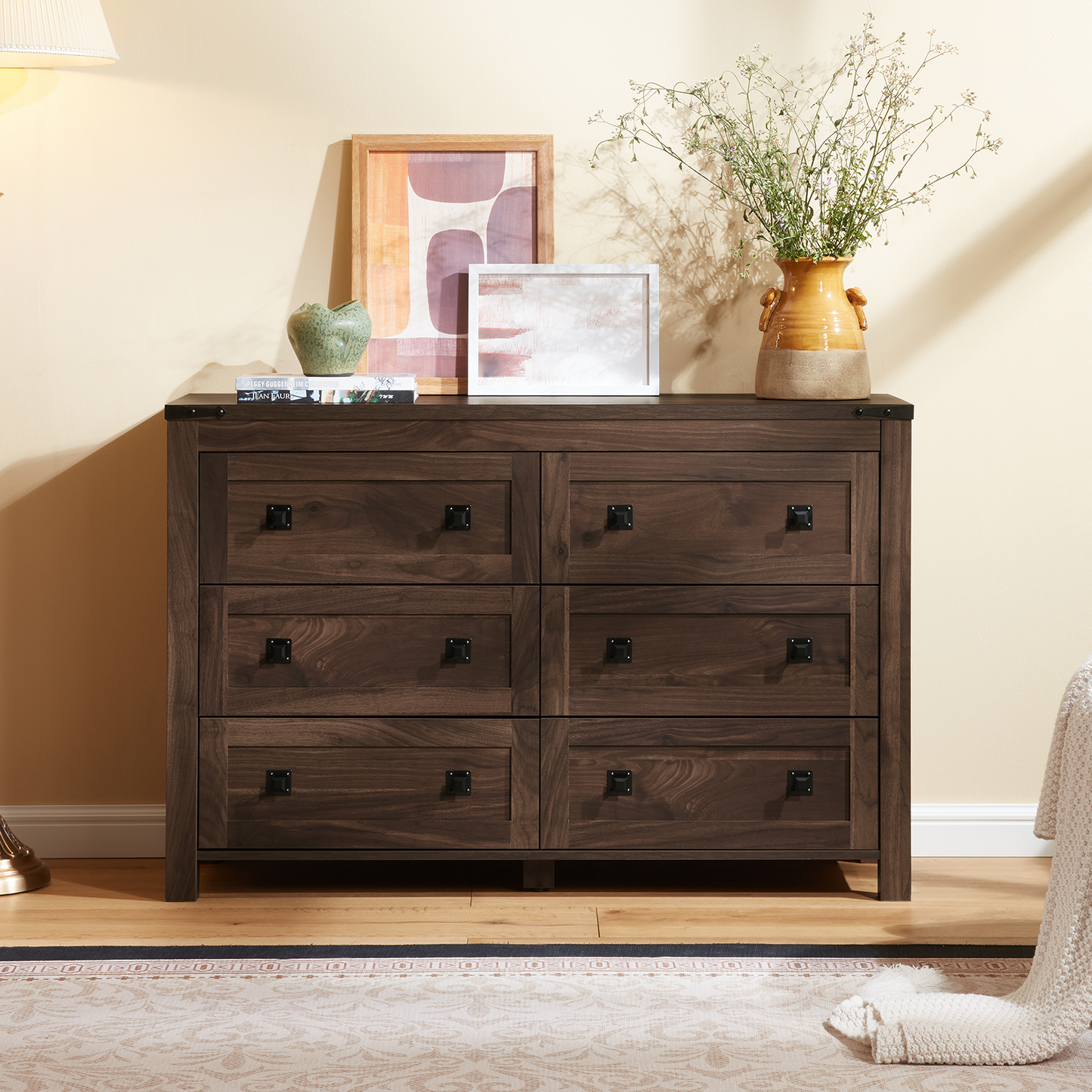 CHITOOMA 6 Drawer Dresser for Bedroom Modern Storage Tower for Closet, Hallway, Entryway, Nursery Room