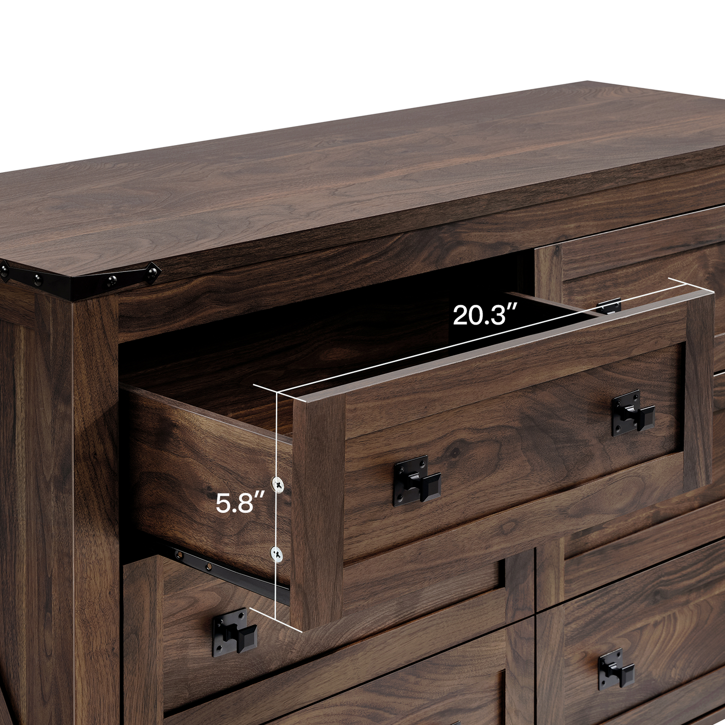 CHITOOMA 6 Drawer Dresser for Bedroom Modern Storage Tower for Closet, Hallway, Entryway, Nursery Room
