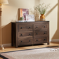 CHITOOMA 6 Drawer Dresser for Bedroom Modern Storage Tower for Closet, Hallway, Entryway, Nursery Room