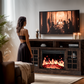 Electric Fireplace TV Stand for 65″ TVs with remote control Fireplace Entertainment Center TV Console Table with 23″ Fireplace, Holds up to 200 lbs - Walmart.com