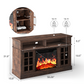 Electric Fireplace TV Stand for 65″ TVs with remote control Fireplace Entertainment Center TV Console Table with 23″ Fireplace, Holds up to 200 lbs - Walmart.com