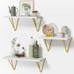 Set of 3 Wall Mounted Wooden Floating Shelves Storage Shelves Display Shelves for Livingroom Bedroom Kitchen Home Decor ,3 Sizes(11in. 14in. and 16in.)