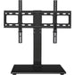 TV Stand Mount, Table Top TV Stand for 37 to 70 inch LCD LED TVs, Height Adjustable Universal Swivel TV Stand with Tempered Glass Base, Max 600x400mm