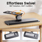 Keyboard Tray Under Desk 360° Rotating Ergonomic Sliding Keyboard & Mouse Tray, Height Adjustable