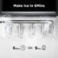 Countertop Ice Maker Machine, Portable Ice Makers Countertop, 26lbs/24H, 9 Cubes in 7 Mins, Self-Cleaning Ice Maker with Ice Scoop and Basket, Black